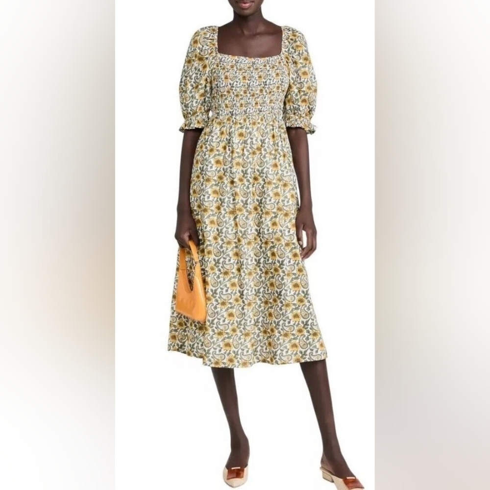 RAHI Very Pretty Floral Midi Dress With Earthy Colors *Sale